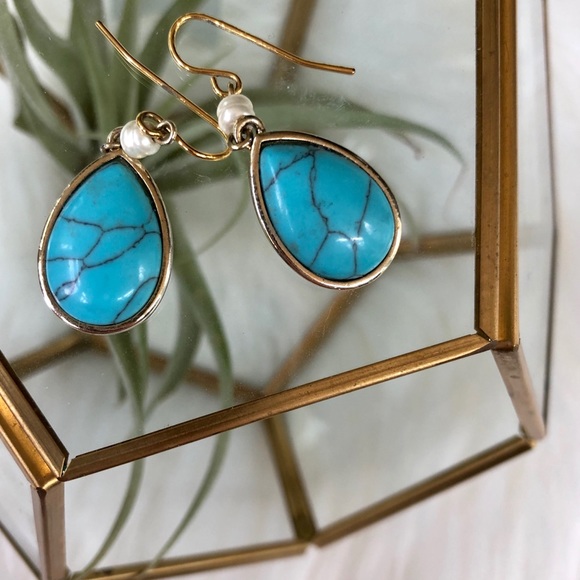 Ralph Lauren Jewelry - Ralph Lauren | Vintage Turquoise Pearl Earrings